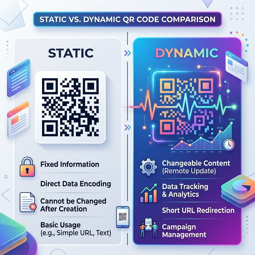 Static vs Dynamic QR Codes: Free vs Trackable (Which Should You Use?)